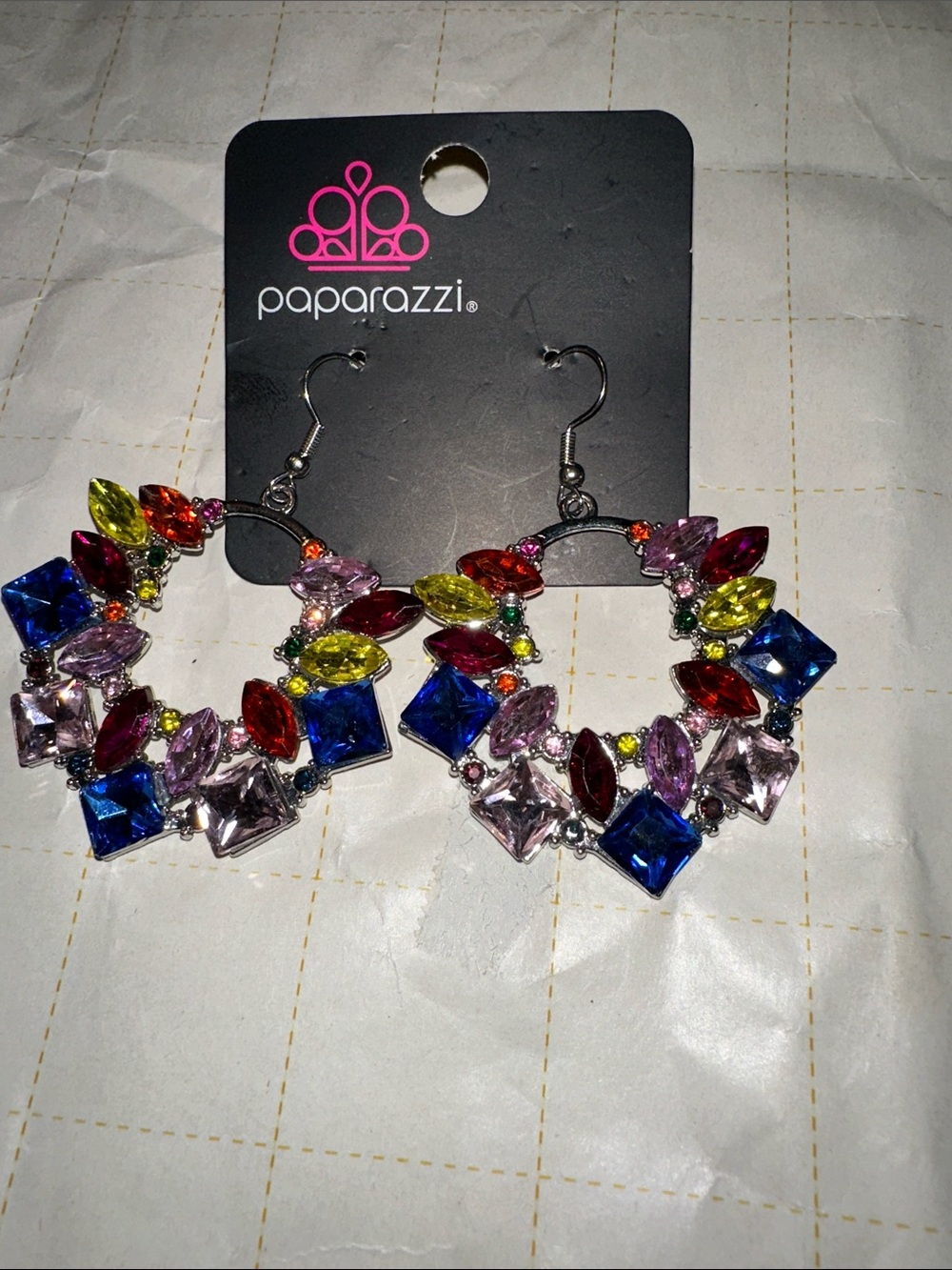 Stunning Paparazzi multi color earrings